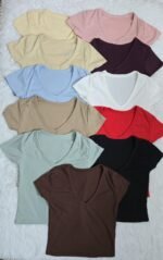 Remera cuello en punta - Imagen 2